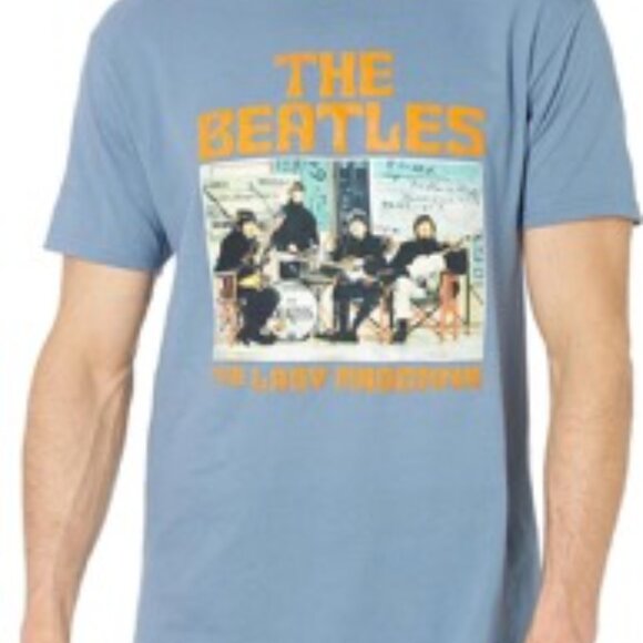 The Beatles Lady Madonna Singles Collection Men's T-Shirt, Blue - Picture 1 of 2
